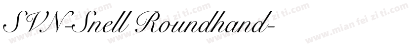 SVN-Snell Roundhand字体转换